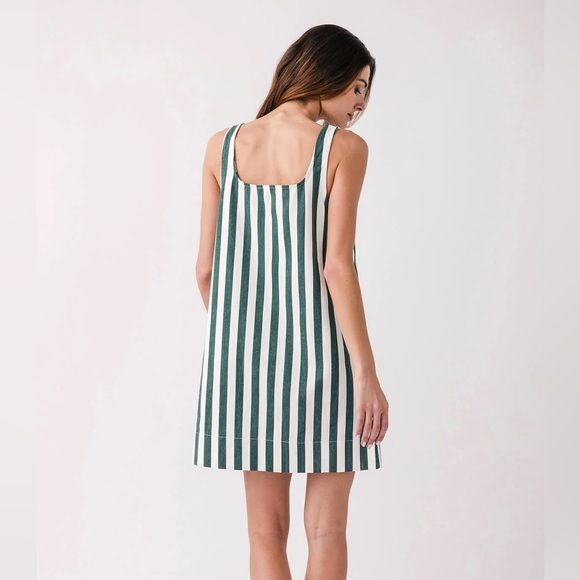 POMANDER GREEN STRIPPED DRESS - Picture 2 of 6